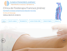 Tablet Screenshot of clinicafranciscojimenez.com